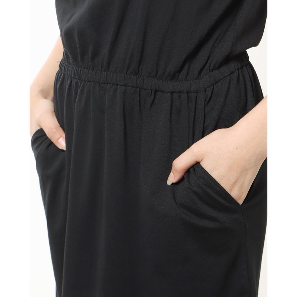 Calvin Klein graffiti print elastic waist and side pocket T-shirt dress - Picture 7 of 10